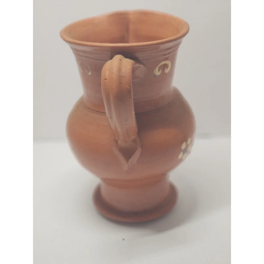 Vintage- Portugal Norleans Hand Painted‎ Pitcher Brown Autumn